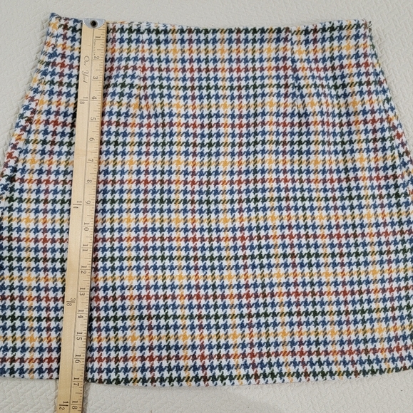 Sadie & Sage Multicolor Houndstooth Women's Skirt Size Large - Picture 6 of 10